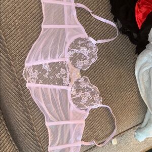 ADORE ME Elegant Sheer Lace Bra in Soft Lavender